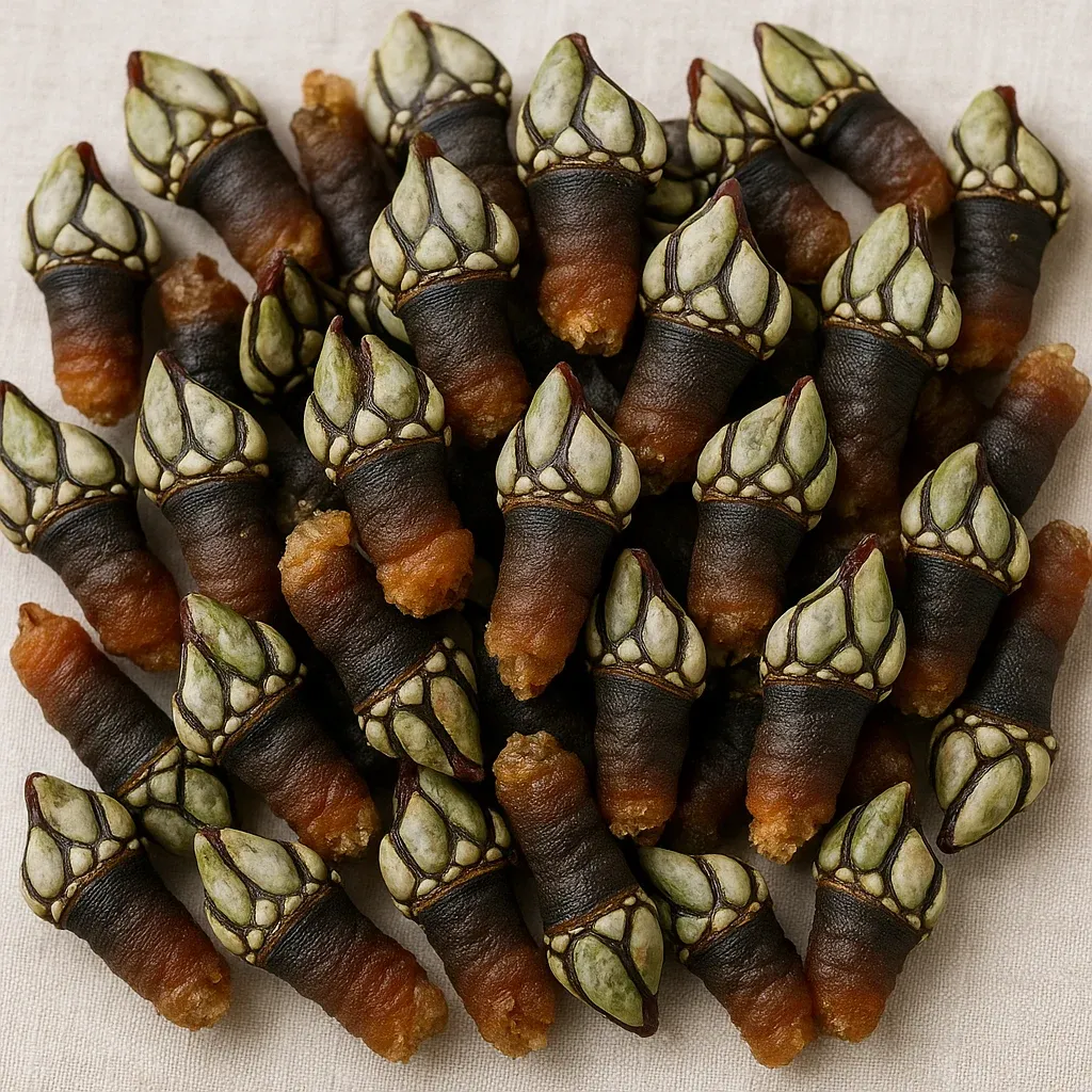 Plate of gooseneck barnacles percebes