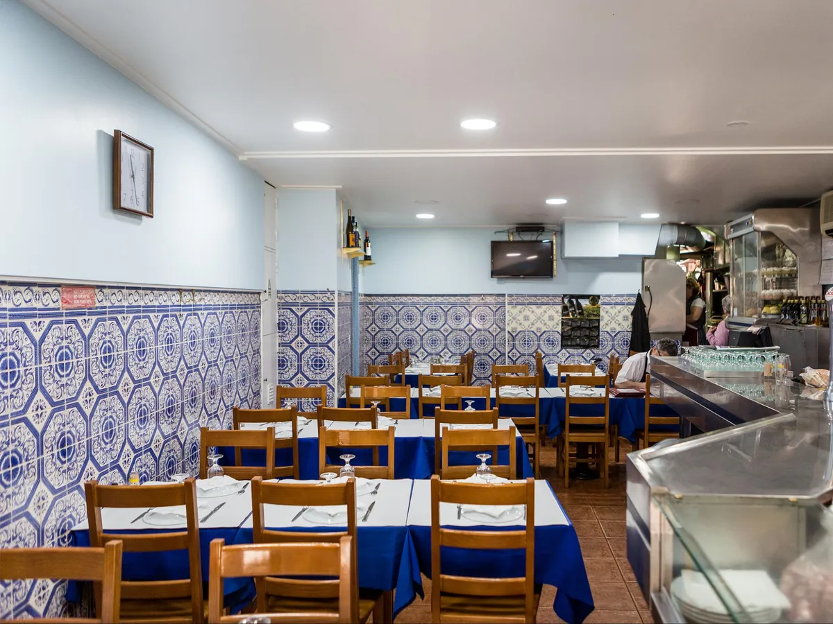Interior of an authentic Portuguese tasca