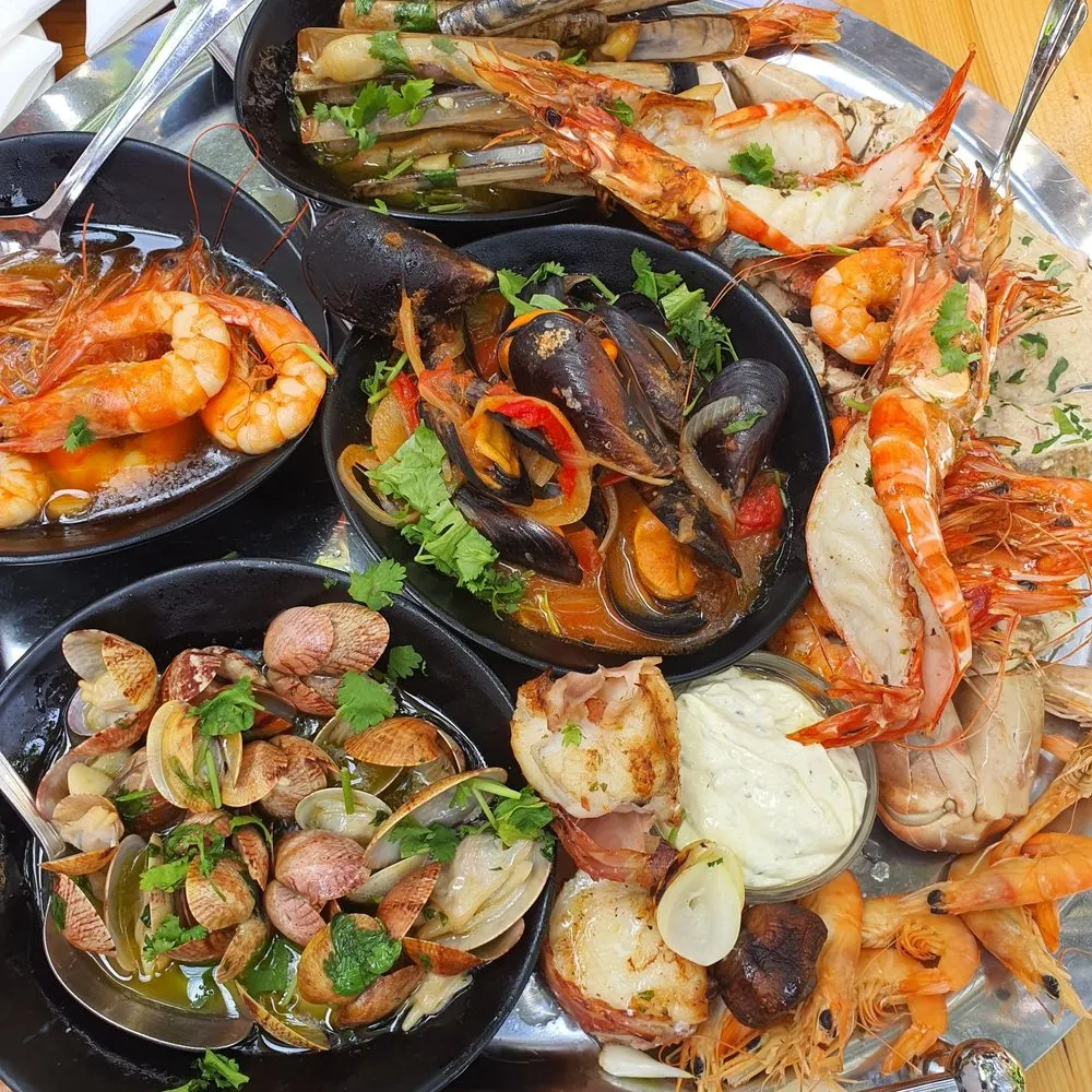 Portuguese seafood platter