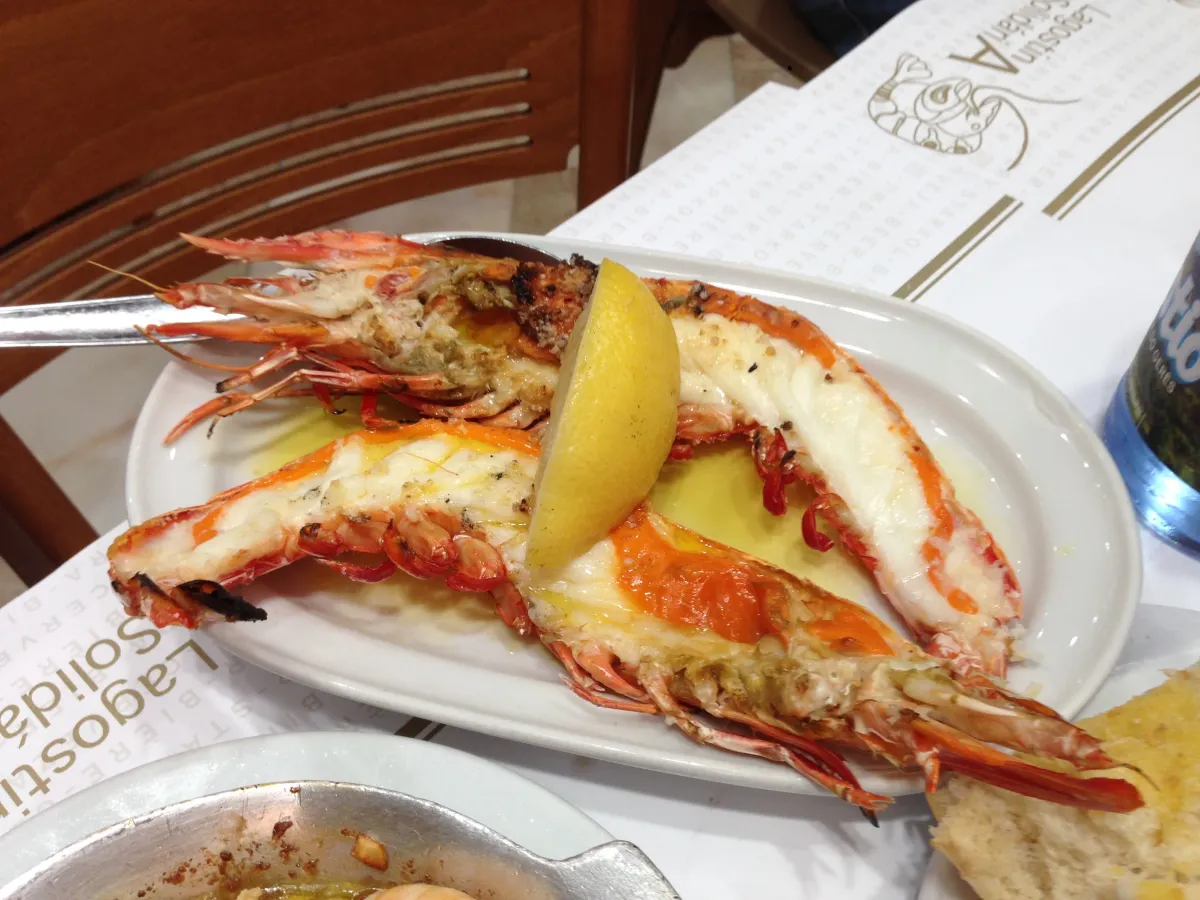 Gambas tigres grelhadas giant grilled tiger prawns